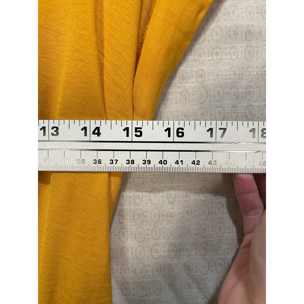 Millenium Mustard Yellow Button Front Midi Shirt … - image 10